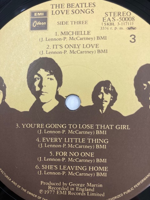 帯付】美品 レコードLP 2枚組 / THE BEATLES ビートルズ / Love Songs