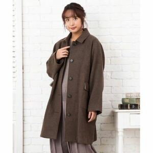  new goods not yet arrived sub Street sab street my standard[ large size ] compression wool turn-down collar coat 2019AW size 15 Brown 