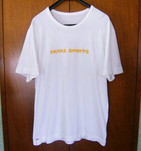 パパス PAPAS 半袖 Tシャツ ロゴ ホワイト 白