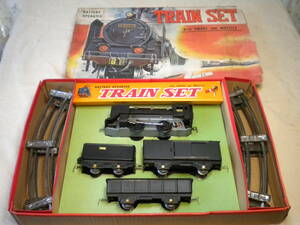 ★TRAIN SET トレインセット C6213 蒸気機関車 全4両 ブリキ製 電動式 ギミック SMOKE WHISTLE 谷口製 昭和レトロ ビンテージ 可動美品★