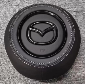  бесплатная доставка Mazda CX-3 CX-5 CX-8 CX-30 Atenza Axela кожа производства рулевой механизм подушка безопасности покрытие 1 шт серый стежок 