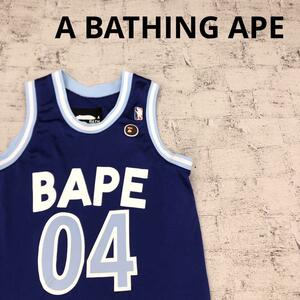 A BATHING APE アベイシングエイプ バスケットボール タンクトップ ゲームシャツ W14029