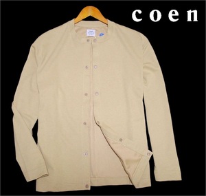  new goods!!ko-encoen crew neck cardigan beige (M) * United Arrows men's double face . water speed .....*