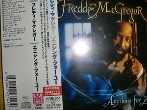 美品日本盤 Freddie McGregor [Anything For You][Reggae] dennis brown buju banton luciano sizzla mighty crown jam rock red spider