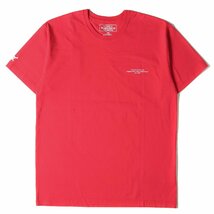 美品 NEIGHBORHOOD ネイバーフッド Tシャツ サイズ:L ブランドロゴ クルーネック レッド 赤 トップス カットソー 半袖 シンプル_画像1