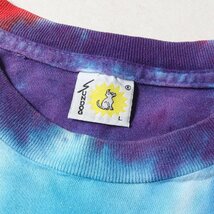 Grateful Dead Tシャツ サイズ:L 90s タイダイ染め ダンシング ベア ロングスリーブ SUNDOGボディ USA製 ヴィンテージロックアイテム_画像3