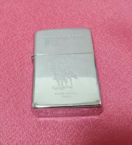 Zippo/ジッポー　WILD WEST TRAIL BOSS　1860 カウボーイ　1990年製　インサイドユニット　ゴールド色