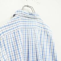 USA VINTAGE Polo Ralph Lauren アメリカ古着ポロラルフローレンホース刺繍半袖チェックシャツ_画像6