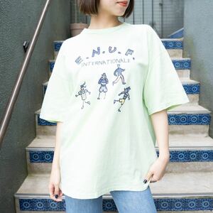 USA VINTAGE E.N.U.F. PRINT DESIGN T SHIRT/アメリカ古着プリントデザインTシャツ