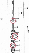 HONDA GB250クラブマン MC10 89～96 後期 純正 パッキン フューエルコック 画像付き詳細作業手順オーバーホール純正品 日本製 Oリング_画像6