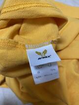 国内正規品 AVIREX アヴィレックス U.S.A.A.F. FIGHTING EAGLES ファイティング イーグルス 刺繍 フルデコ 半袖 ポロシャツ 黄色系 XL_画像9
