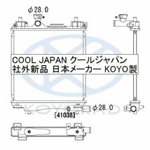 MRワゴン ラジエーター CVTターボ用 MF33S 社外新品 熱交換器専門メーカーコーヨーラド ラジエター スズキ_画像2