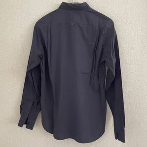 未使用 MHL 長袖シャツ ブラック 墨黒 ポケットあり サイズS 綿 送料￥210 匿名の画像3