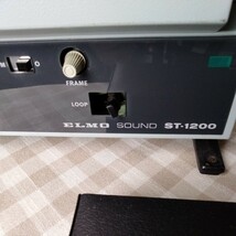 エルモ　ELMO　SOUND　ST-1200　昭和レトロ　8ミリ映写機　電源OK　電球切れていました　8年位前に正常に作動していました。ベルト交換する_画像3