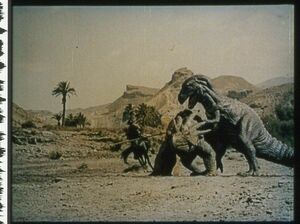 35mm予告フィルム×３コマ 「恐竜グワンジ」 ⑥　 1969年　レイ ハリーハウゼン