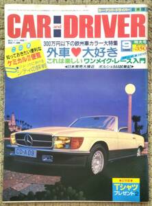 ●CAR AND DRIVER●カーアンドドライバー●1982年9月●ポルシェ944 ミニ1000 フィアットパンダ マセラッティ・ビトルボ●