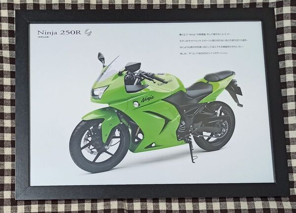 カワサキ Kawasaki Ninja 250R A4額入り