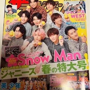 ザテレビジョン 3月25日号 表紙SnowMan