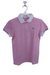 【感謝セール】MASTER BUNNY EDITION(マスターバニーエディション) ポロシャツ ピンク白チェック レディース 1 ゴルフウェア 2303-0086 中