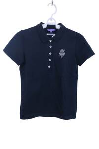 【感謝セール】BEAMS GOLF(ビームスゴルフ) ポロシャツ 黒 レディース S ゴルフウェア 2305-0201 中古