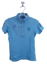 【感謝セール】【美品】BEAMS GOLF(ビームスゴルフ) ポロシャツ 水色 レディース S ゴルフウェア 2305-0240 中古