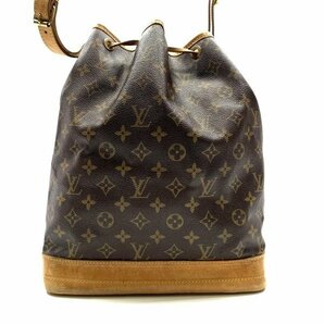 LOUIS VUITTON ルイヴィトン M42224 ノエ ショルダーバッグ モノグラム 巾着 肩掛け かばん レディース 茶色 ブラウン 管理RY23002644の画像3