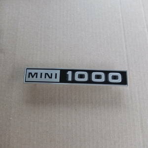 トランクバッジ　MINI　1000