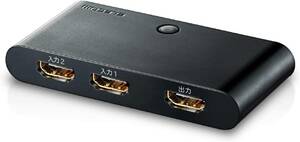 ☆未使用☆エレコム HDMI切替器 2入力1出力 2K(1080p) HDMIケーブル付属(1m) DH-SW21BK/E 全国一律送料185円