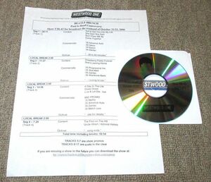 輸入盤1CD：BEATLES/BEATLE BRUNCH/PAUL IS DEAD CONTROVERSY/RADIO SHOW/CUE SHEET/SHOW #06-43/OCTOBER 21~22,2006