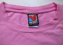 90's MICKY MOUSE ミッキーマウス Tシャツ XL ピンク USA製 DISNY ディズニー ビンテージ_画像3
