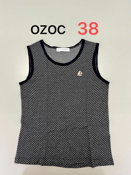 【期間限定値下げ800円→620円】OZOC 綿100% ノースリーブ　38（M）サイズ　WORLD