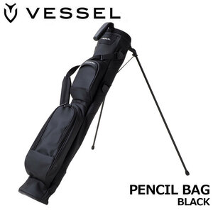 ベゼル ペンシルバッグ ミニスタンドバッグ セルフスタンド クラブケース ブラック PENCIL BAG VESSEL 日本限定モデル　送料無料 即納