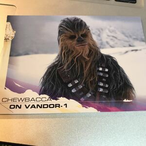 2018 topps スターウォーズ solo ハンソロ チューバッカ CHEWBACCA 50