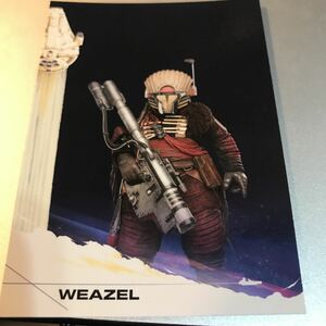 2018 topps スターウォーズ solo ハンソロ WEAZEL