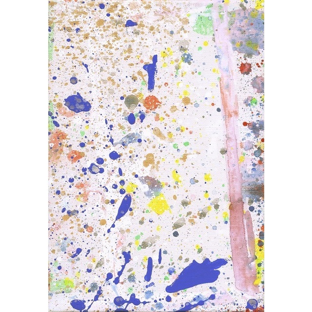 [Authentique] Takafumi Uchino peinture abstraite trou de pouce Art moderne œuvre d'art contemporain peinture acrylique toile, Ouvrages d'art, Peinture, acrylique, Entaille