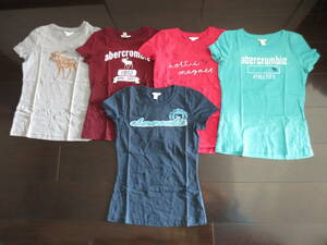  Abercrombie & Fitch для девочки футболка 5 шт. комплект 
