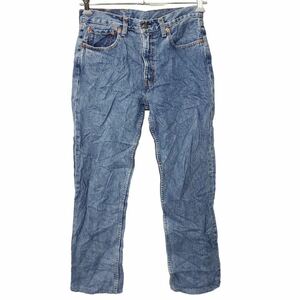 Джинсовые брюки Levi's 595 W32 Levi's Сделано в Испании Индиго Подержанная одежда оптом США Покупка 2306-863