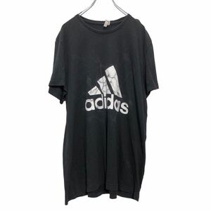 adidas короткий рукав принт футболка XL черный белый Adidas лето б/у одежда . America скупка a506-6072