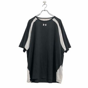 UNDER ARMOUR 半袖 ロゴ Tシャツ XL ブラック ホワイト アンダーアーマー スポーツ 古着卸 アメリカ仕入 a506-6442