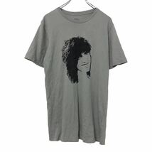 21MEN 半袖 プリントTシャツ M ライトグレー ブラック 男の人 顔 古着卸 アメリカ仕入 a506-6499_画像1