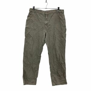 Carhartt ワーク・ペインターパンツ W40 カーハート ベージュ ビッグサイズ ロゴ 古着卸 アメリカ仕入 2306-81