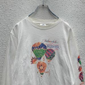 AAA 長袖 プリント Tシャツ S ホワイト BALLOON FIESTA 2004 ロンT USA製 古着卸 アメリカ仕入 a506-5042の画像3