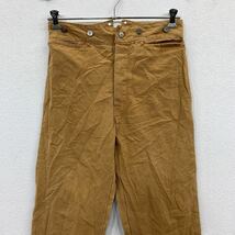 ロングパンツ W32 ベージュ ボタンフライ シンプル 古着卸 アメリカ仕入 2306-305_画像2