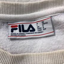 FILA ロゴ スウェットトレーナー ホワイト グレー ブラック フィラ ライン モノトーン 古着卸 アメリカ仕入 a506-5415_画像9