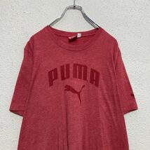 PUMA 半袖 プリント Tシャツ L レッド プーマ ロゴ スポーツ 古着卸 アメリカ仕入 a506-5397_画像2