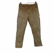 Dickies ワーク・ペインターパンツ W34 ディッキーズ ベージュ ワンポイントロゴ 古着卸 アメリカ仕入 2306-744_画像1