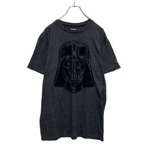 STAR WARS 半袖 プリント Tシャツ M ダークグレー スターウォーズ ダースベイダー キャラクター 古着卸 アメリカ仕入 a506-6047