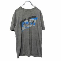 NIKE 半袖 プリントTシャツ Mサイズ ナイキ スポーツ 灰色 グレー 古着卸 アメリカ仕入 a506-6099_画像1