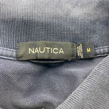 NAUTICA 半袖 ポロシャツ M ネイビー ノーティカ ワンポイントロゴ ストリート ハーフボタン 古着卸 アメリカ仕入 a506-6514_画像9