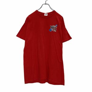 GILDAN 半袖 プリント Tシャツ M レッド イラスト ギルダン 古着卸 アメリカ仕入 a506-6422